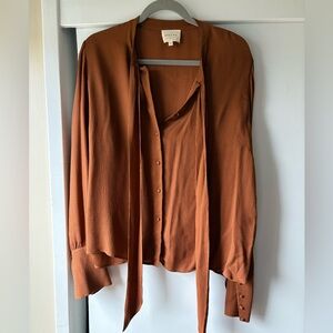 Sezane Laurya shirt in Hazelnut size 42